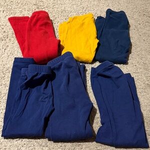 Kids Colorful Bottoms bundle of 6 leggings.